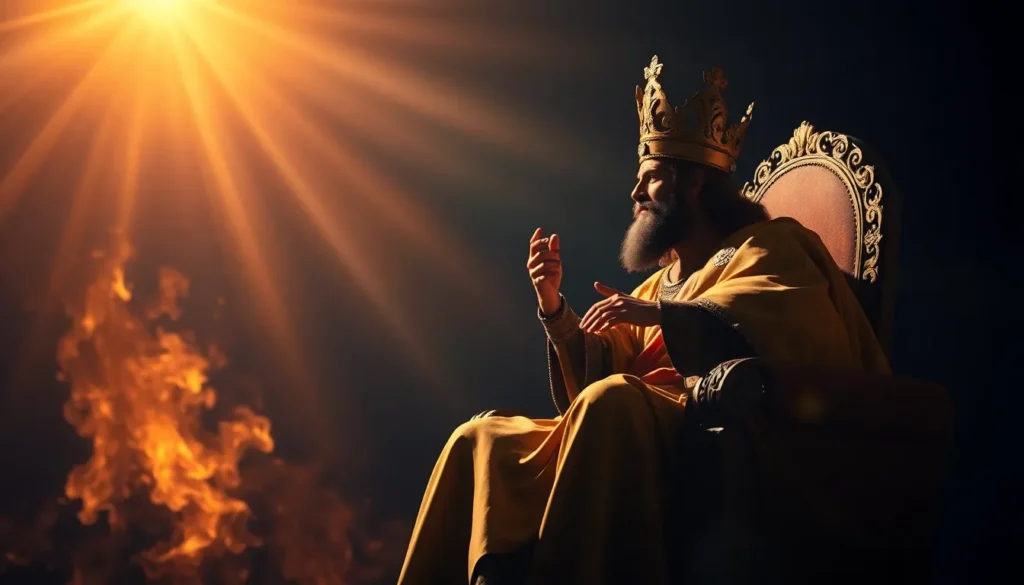 Arte devocional do Salmo 110 — o Rei assentado à direita de Deus