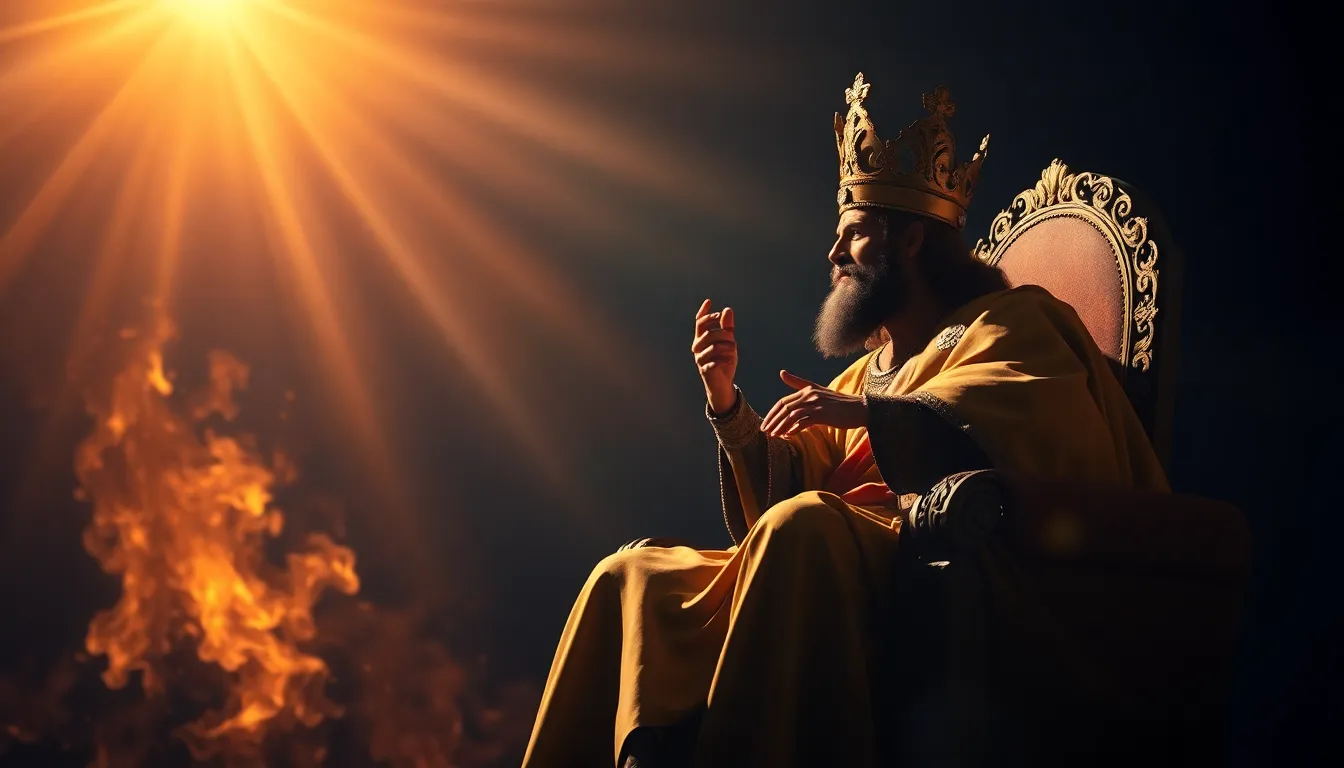 Arte devocional do Salmo 110 — o Rei assentado à direita de Deus