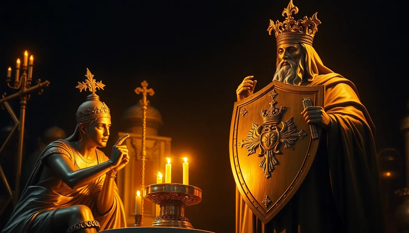 Arte devocional do Salmo 115 — os ídolos sem vida e o Deus vivo, ajuda e escudo