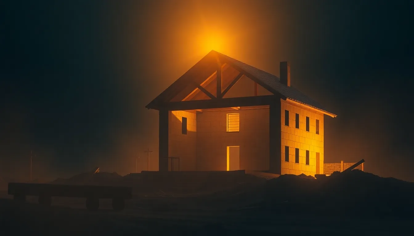 Arte devocional do Salmo 127 — se o Senhor não edificar a casa, em vão trabalham os construtores