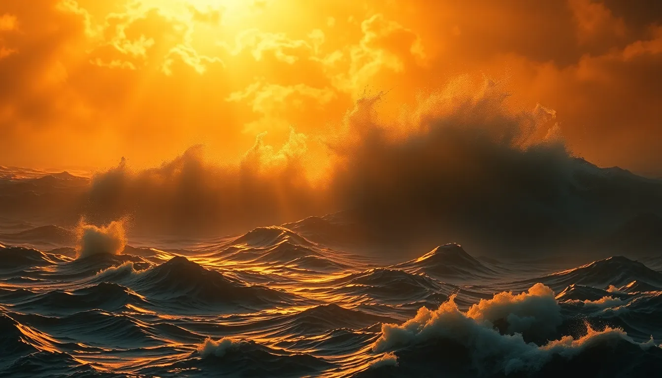 Arte devocional do Salmo 136 — o mar Vermelho aberto e a bondade de Deus que dura para sempre