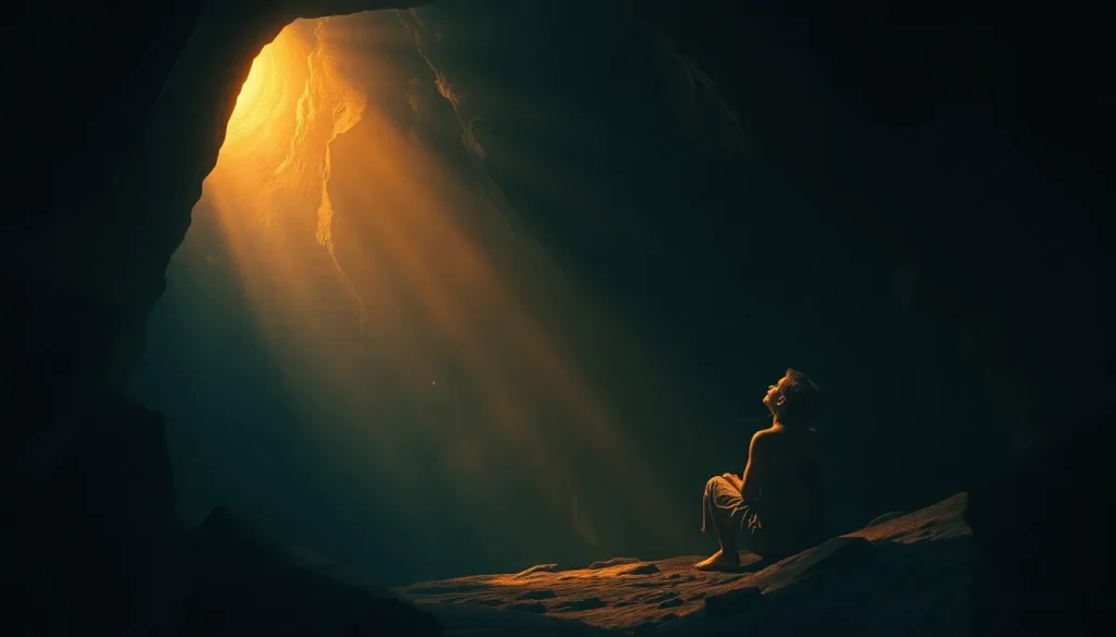Arte devocional do Salmo 142 — o clamor solitário a Deus na caverna escura