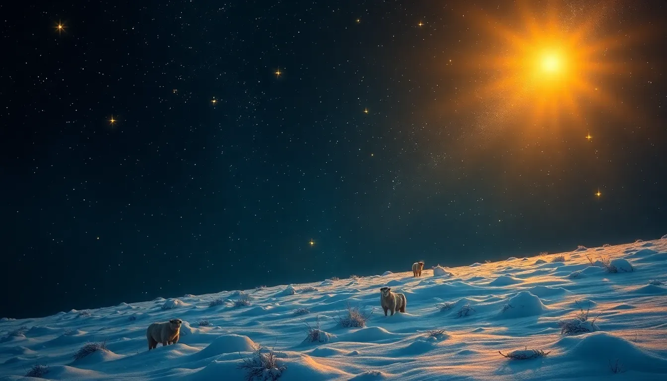 Arte devocional do Salmo 147 — o Deus que conta as estrelas e chama cada uma pelo nome