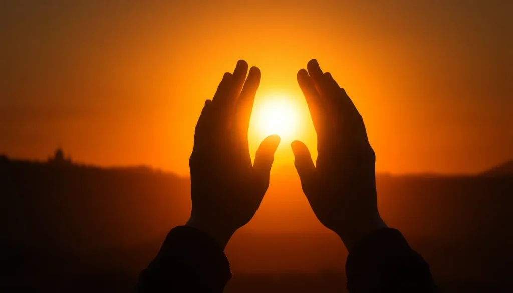 Arte devocional do Salmo 5 — oração da manhã sob a luz do amanhecer
