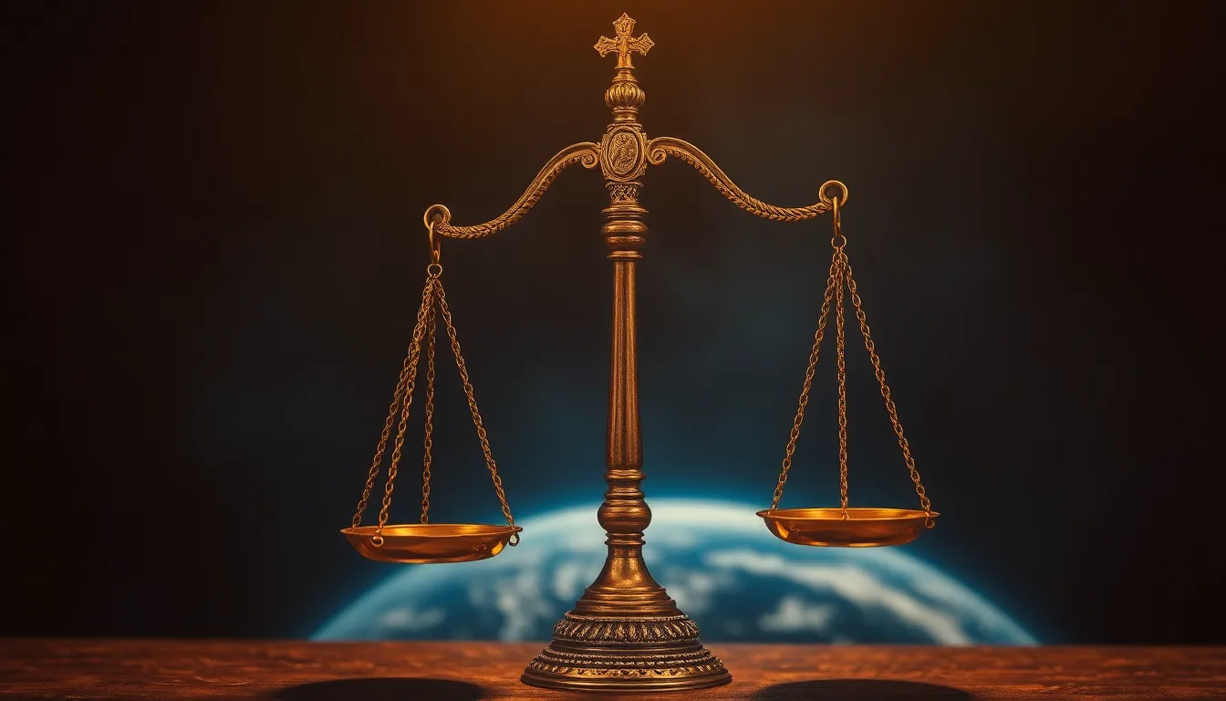 Arte devocional do Salmo 58 — há um Deus que julga a terra com justiça
