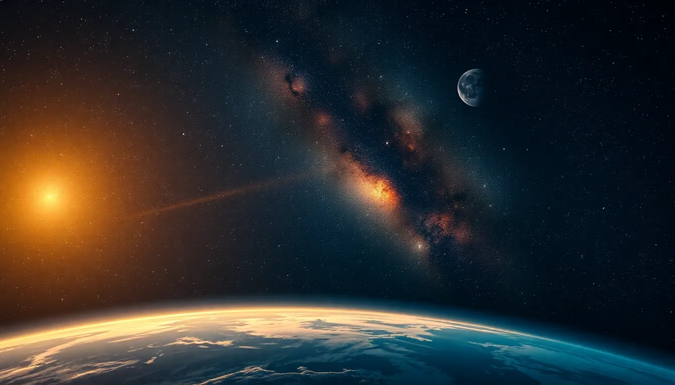 Arte devocional do Salmo 8 — a glória de Deus no céu estrelado