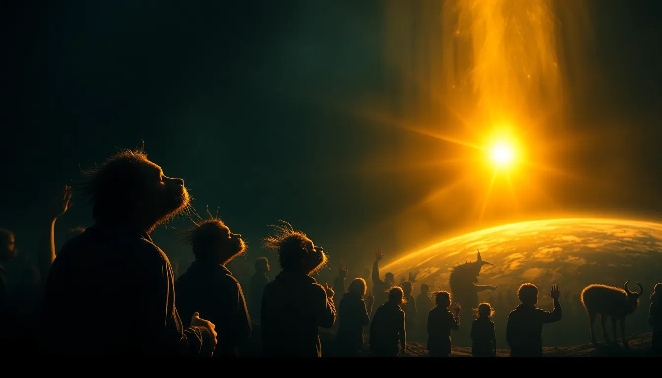 Arte devocional do Salmo 104 — todas as criaturas esperam, e Deus abre a mão e as farta