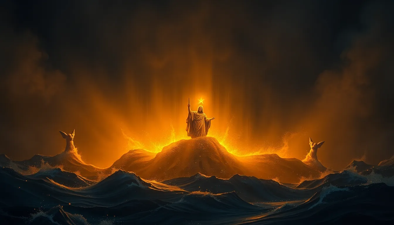 Arte devocional do Salmo 74 — Deus, Rei desde a antiguidade, opera salvação