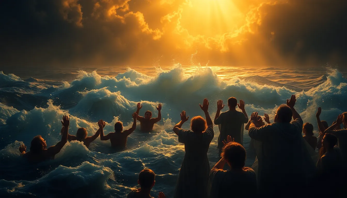 Arte devocional do Salmo 98 — o mar ressoa e os rios batem palmas diante do Rei